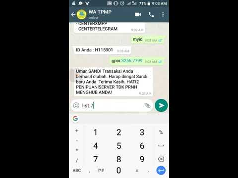 OTAK PULSA | PETUNJUK CARA TRANSAKSI PULSA LEWAT WHATSAPP. 