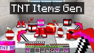 Minecraft Bedwars but I added custom TNT item generators..