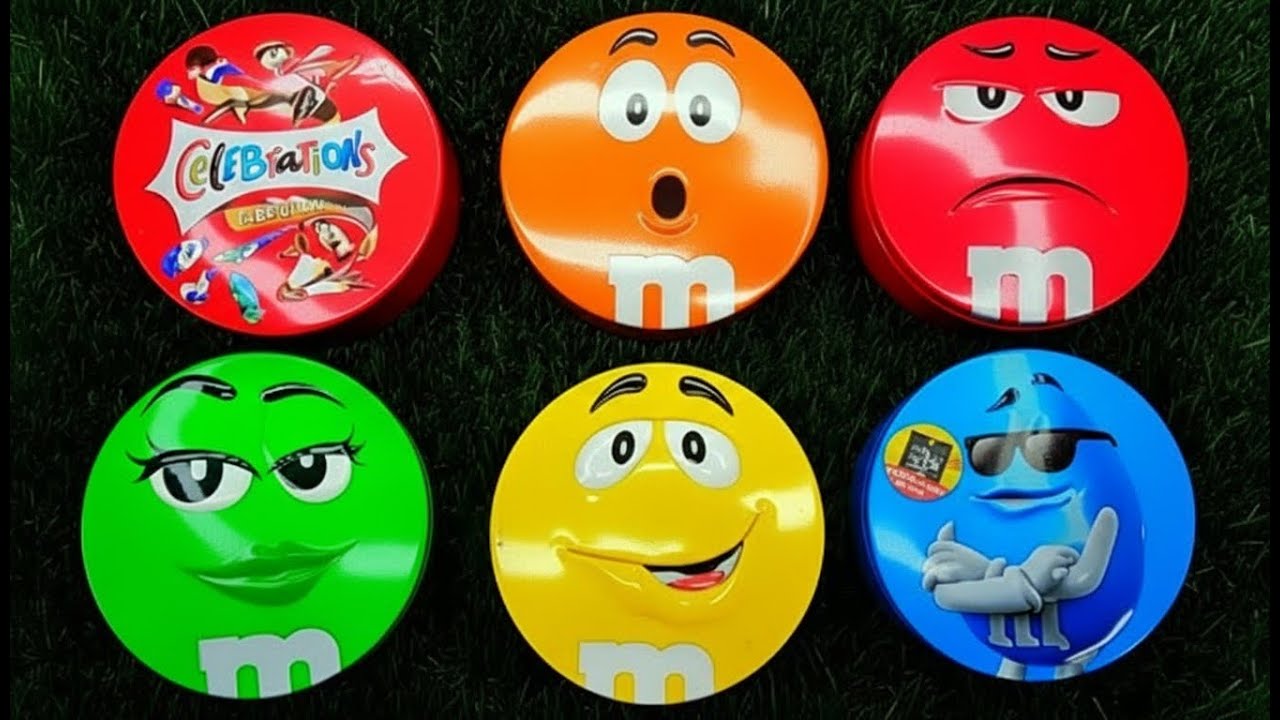 Sweet Dreams ASMR 💤 Opening Funny Skittles & M&M’S Tins for Relaxation