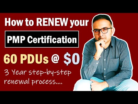 How to renew your PMP certification? 60 PDUs = $0 | 60PDUs for PMP Certification Renewal_PMP Renewal