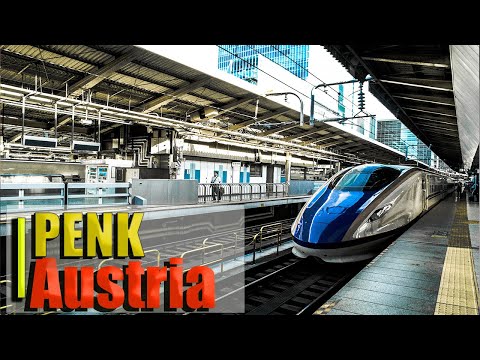 Travel Around Austria (schwarzach and PENK) by train tour 2022 4K and amazing music