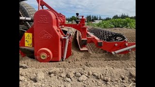 how to use a rotadairon soil cultivator. full demo.