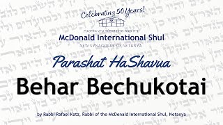 Weekly Parsha with Rav Raphael Katz - 5783 - Behar Bechukotai