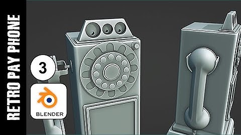 BLENDER: RETRO PAY PHONE MODELING (PART 3)