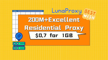 lunaproxy 200M+ high-speed anonymous residential proxy！Hide your mobile IP address