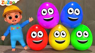 ज़ू के रंग-बिरंगे सरप्राइज़ एग्स | Zu Explores Surprise Eggs | ZuZoo Hindi Rhymes