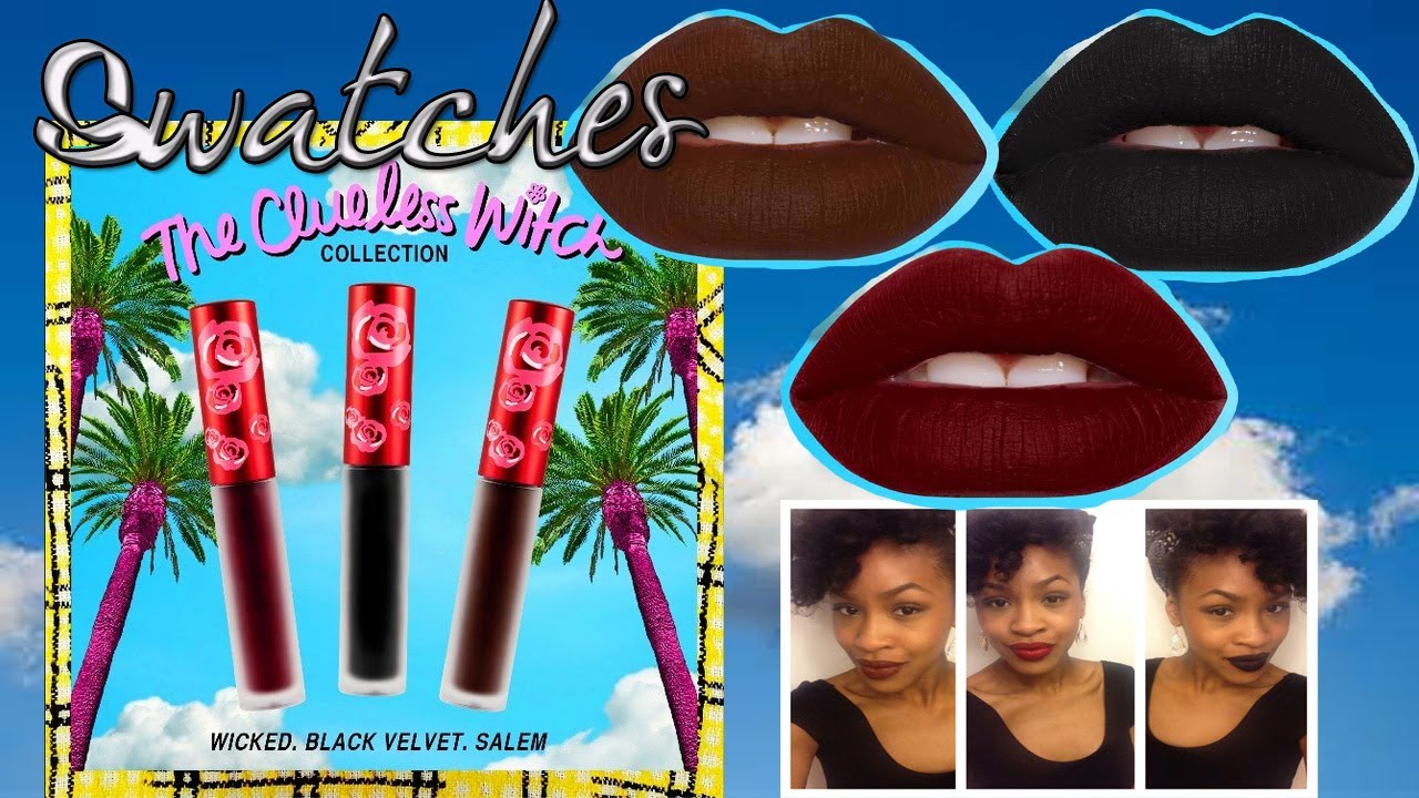 Lime Crime Clueless Witch Velvetine Swatches!