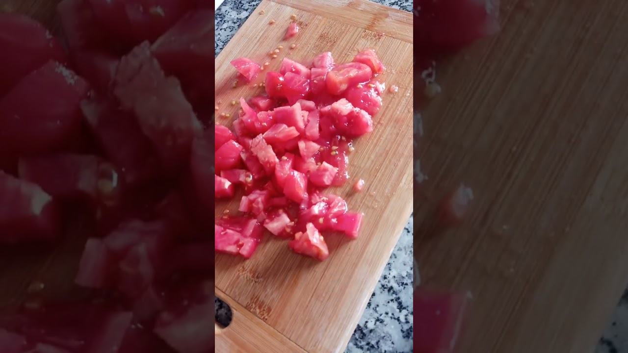 Patates kızartması biber kızartması domates soslu kahvaltılık tarifler