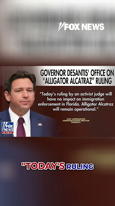 Judge slams brakes on ‘Alligator Alcatraz’ expansion #shorts