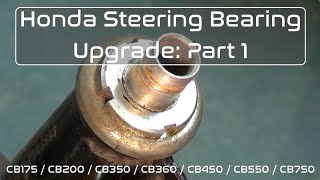WildBee Steering Stem Head Bearing Compatible with CB400F Four 1974-1977 CB360 G5 1974-1977 CB400T 1977-1978 CB400N Euro 1978-1985 CB350F Four 1973-1975 