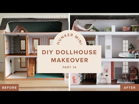 DIY modern #dollhouse #MAKEOVER! #doityourself #diy #housetour #learno, Doll  House Makeover