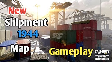 COD Mobile New SHIPMENT 1944 Map Gameplay | Call Of Duty mobile New Map Shipment 1944 TDM Gameplay.