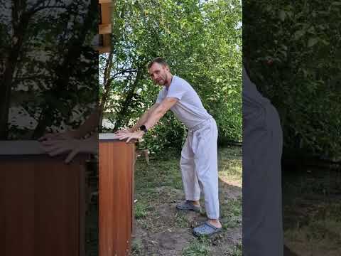 Универсальное упражнение от живота, холки, давления. Поможет подтянуть ног и осанку #егорзазож #зож