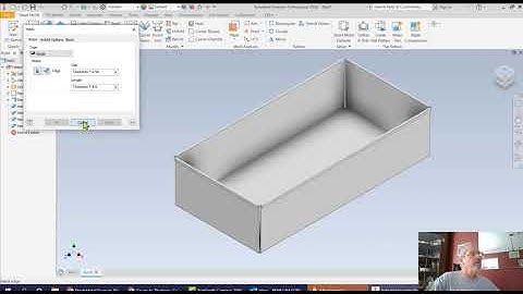Sheet Metal Simple Box Development in Autodesk Inventor