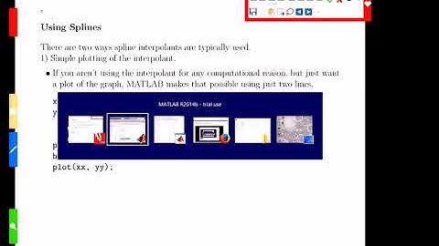 Week 5-8 Splines In MATLAB 2 - MATH/MTHE 272