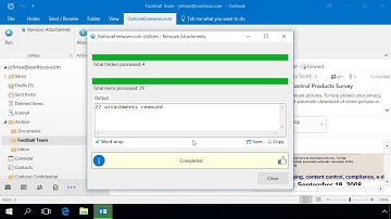 Remove Outlook Attachments