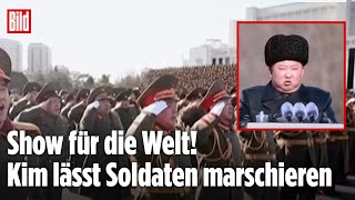 MACHTDEMONSTRATION IN PJÖNGJANG: Kim Jong-un präsentiert Nordkoreas Militär-Show