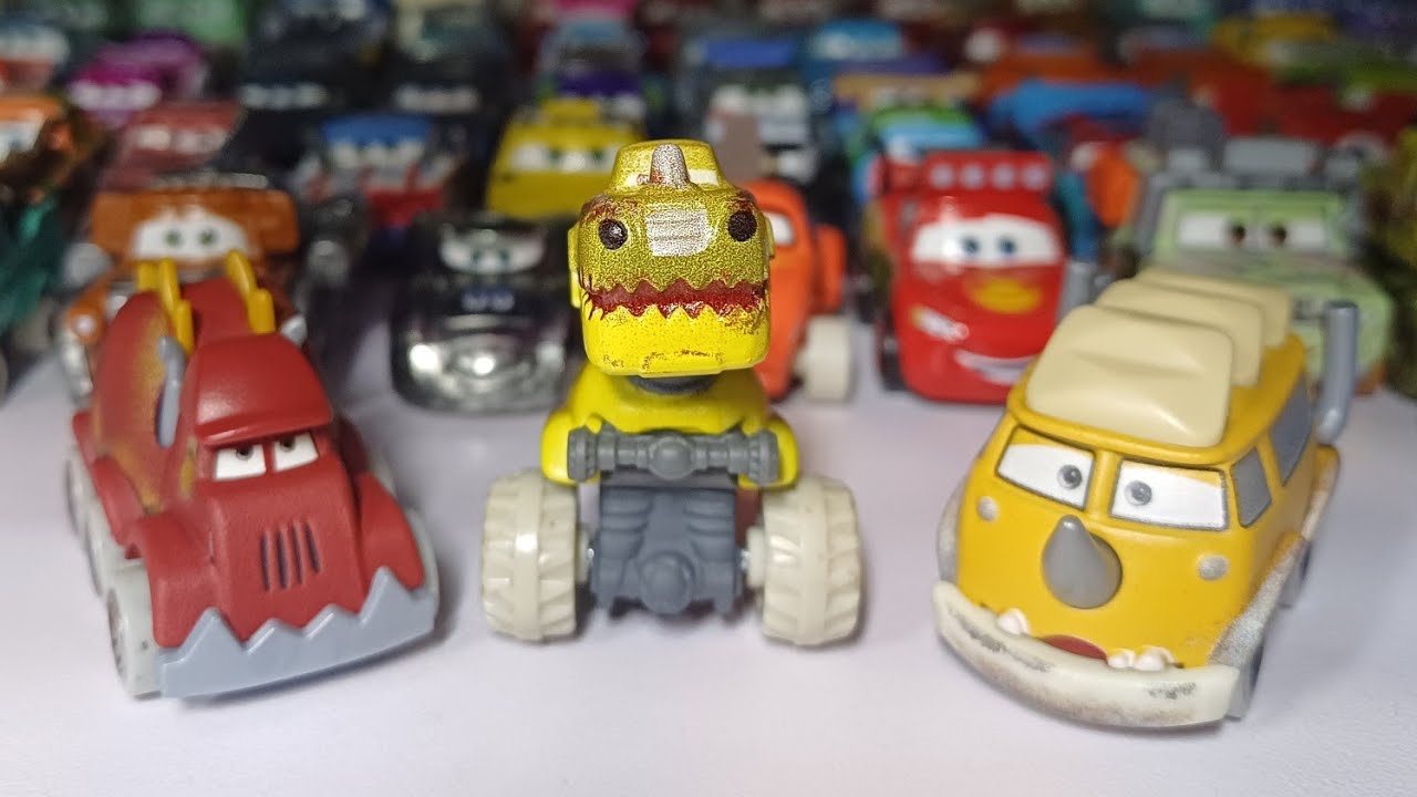 Mattel Disney/Pixar Cars on the Road Mini Racers Dino Egg Cruisers ...