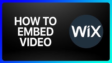 How To Embed Video Wix Tutorial