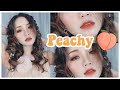 Peachy Makeup Look| Makeup tone cam đào| Chang Min