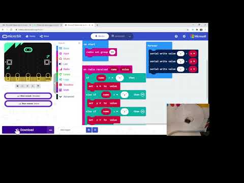 Using radio and accelerometer with the micro:bit