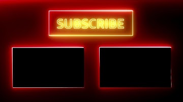 YouTube End Screen Template - Outro Template Free Download, No Copyright Motion Backgrounds