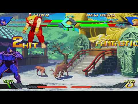 X-Men vs. Street Fighter - Magneto, Cyclops vs. Cammy, Ken 2