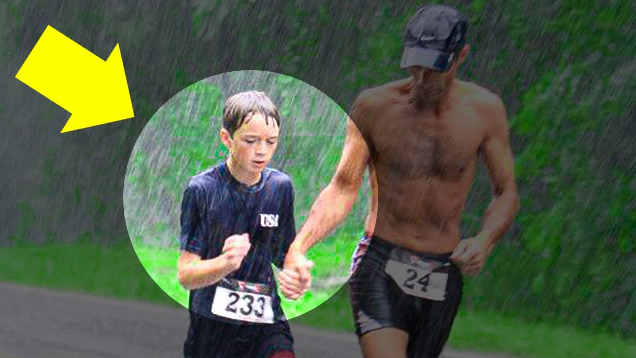 Marine Approaches A 9-year-old Boy In The Middle Of A Triathlon, Baffling  Everyone Present - YouTube