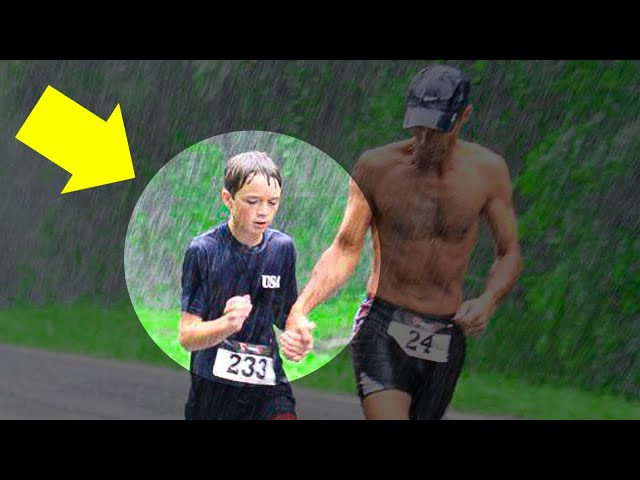 Marine Approaches A 9-year-old Boy In The Middle Of A Triathlon, Baffling  Everyone Present - YouTube