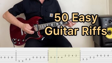 "50 Epic Guitar Riffs Every Beginner Must Learn (With Tablature!) 🎸🔥"