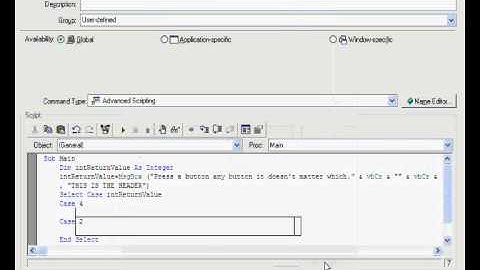 Writing Visual Basic Scripts with Your Voice
