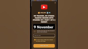 Memefi Secret Combo Code 9 November Coin Secret Code Today #airdrop #memefi #code