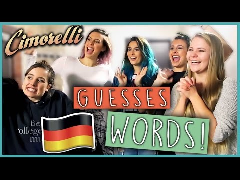 CIMORELLI Guesses GERMAN WORDS - Challenge! (Englisch)