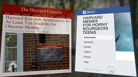 Harvard withdraws acceptance offers over offensive memes