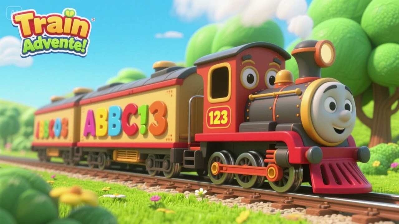 The Train’s ABC and 123 Adventure! | Nursery Rhymes & Kids Songs