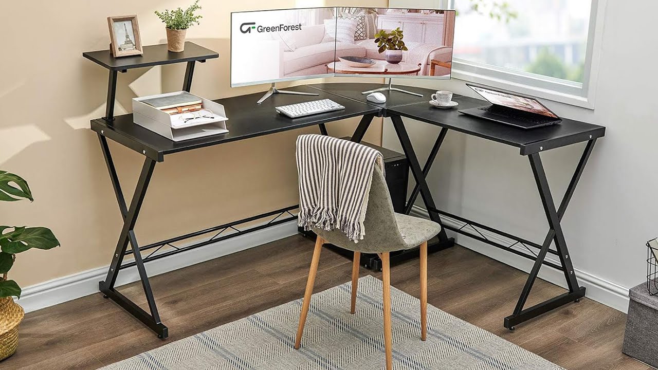 GreenForest L Shaped Gaming Desk Reviews