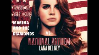 National Anthem vs Valley Of The Dolls- Lana Del Rey vs Marina And The Diamonds Mashup Resimi