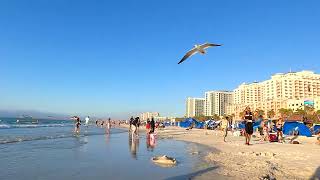 Clearwater Beach, Florida, USA in Dec. 21, 2021, Plaża w Clearwater na Florydzie 31.12.2021 r.