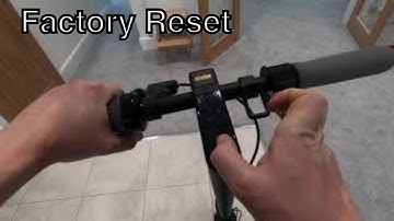 Ninebot Max terugzetten naar fabrieksinstellingen