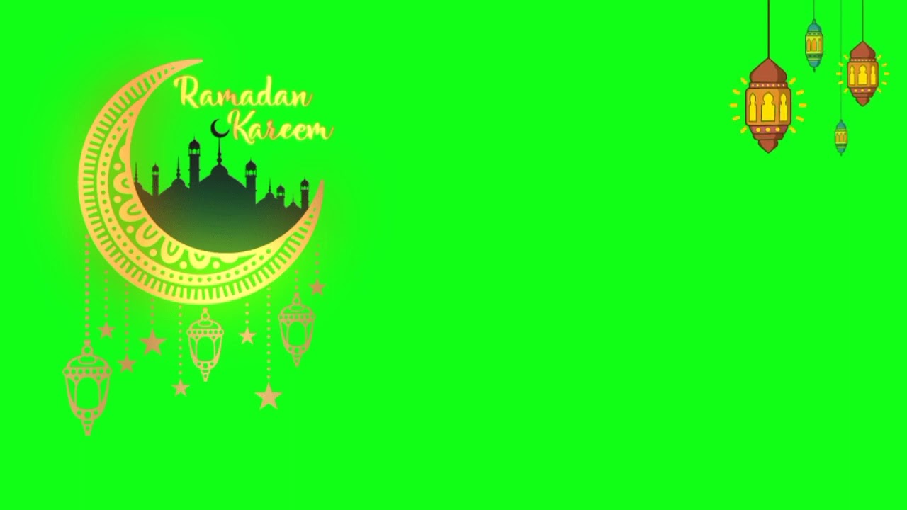 GREEN SCREEN ISLAMI LEBARAN IDUL FITRI 2024 FREE DOWNLOAD