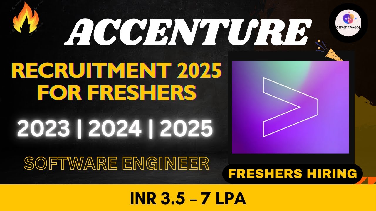 Accenture Hiring Update | Software Engineer | Freshers Hiring 2025 ...