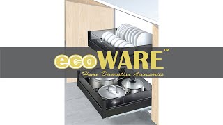 Four Side Basket & Dish Basket with Undermount Soft Close Slide - Black - Demo Video screenshot 1