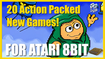 20 Must Play  Recent Releases for your Atari 8bit Computer and 400 Mini