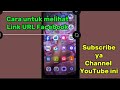 Cara untuk melihat Link URL akun Facebook