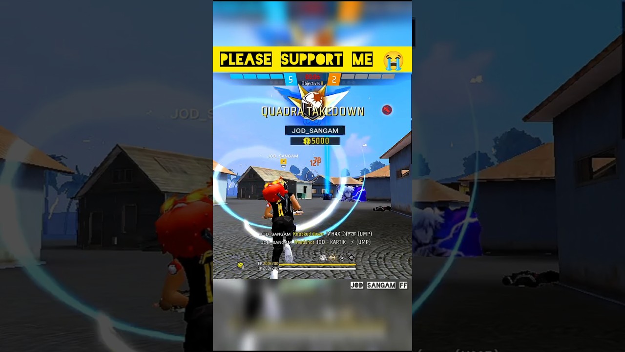 1vs4 ace one tap 😱😱😱,l