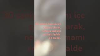 30 Nefes Alıp Vermeden Sonra 30 Saniye Nefesin Tamamı Verilmiş Olarak, Karın Içe Çekmiş Olarak Dur.