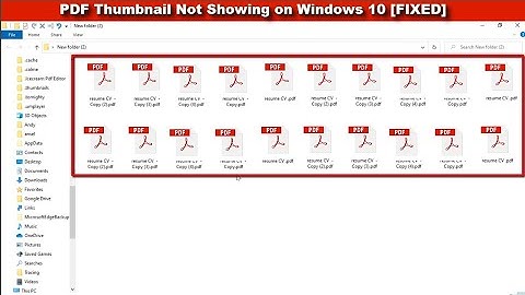 How to Fix PDF Thumbnail Not Showing on Windows 10