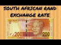South African Rand (ZAR) Currency Exchange Rate | Rand To Dollar | Rand To Euro | Rand To Kwacha