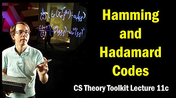 Hamming Code and Hadamard Code || @ CMU || Lecture 11c of CS Theory Toolkit