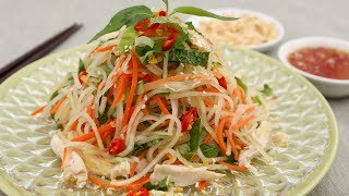 Kohlrabi Chicken Salad (Goi Su Hao Thit Ga)